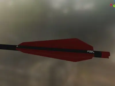 bolt arrow 2 Low-poly 3D model