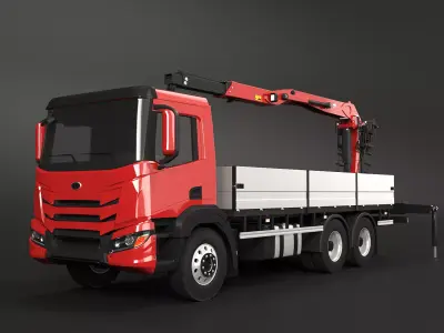 Generic Loader Crane Truck 3D model