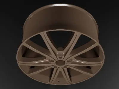 3D model rim wheel part10 3D model