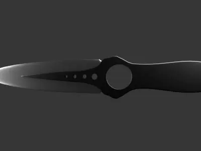 pocket knife  Low-poly 3D model