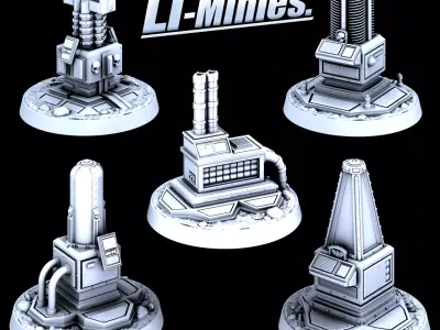 40mm Tactical Objective Markers BUNDLE 3D print model