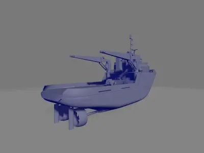 multipurpose tugboat miniature 3D print model