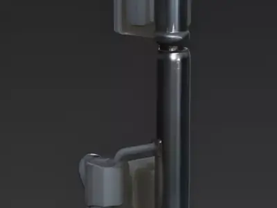 Realistic Scifi Industrial Barrel 3D Model Low-poly 3D model