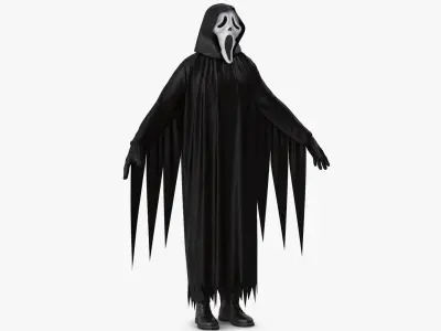 Halloween Costume Ghostface 3D model