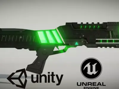 Sci fi Shotgun 3D model