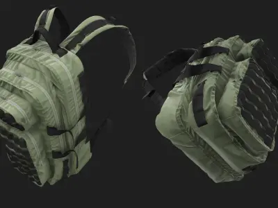 Military Backpack 20L 3D model