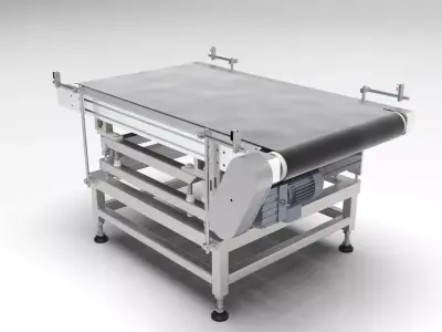 3D design model of a check weigh conveyor 3D model