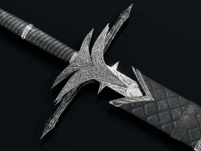 Fantasy Sword 3D model shop