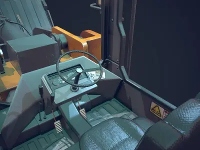 Handler Low-poly 3D model