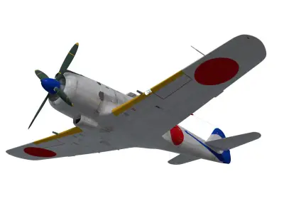 Nakajima Ki-84 Hayate 3D model get