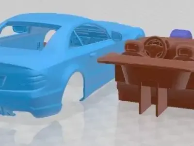 Mercedes SL65 AMG 2010 Printable Car 3D print model