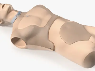  Medical Training Manikin with Tracheostomy Tube Fur 