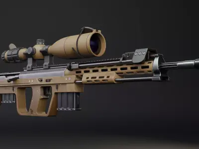DSR 1 modified Low-poly 3D model
