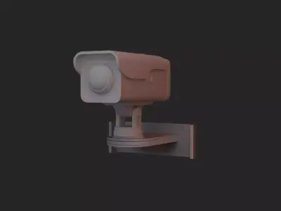 CCTV camera 3d model  Low-poly 3D model