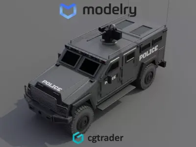 Police Vehicle 3D model buy