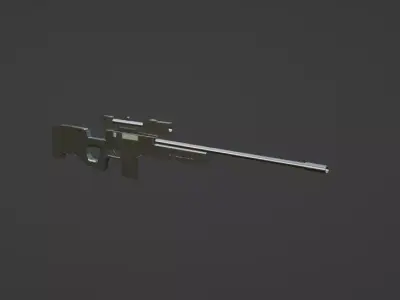 3D AWP MODEL Low-poly 3D model