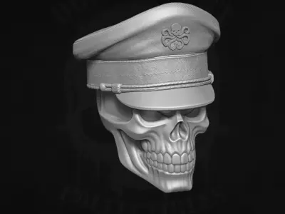 Red Skull Marvel Fan Art STL For Action Figures 3D print model