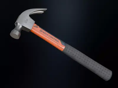 Modern Hammer Low-poly 3D model