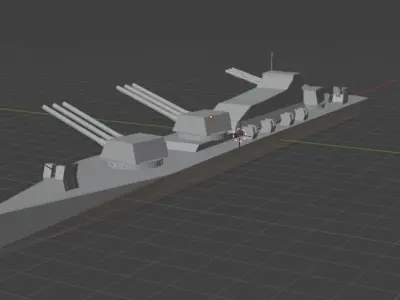 warship Free 3D print model