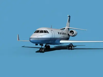 Dassault Falcon 2000 V02 3D model