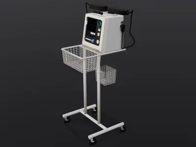 Model Medical ECG Machine 3D  Low-poly 3D model