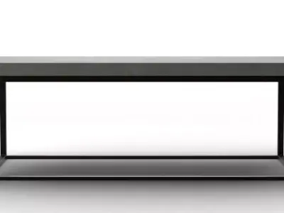 Sloan Concrete Metal Coffee Table Low-poly 3D model