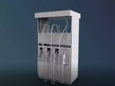 fuel oil machine station 3D print model