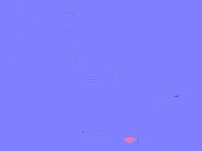 Cyberpunk Sword Low-poly 3D model