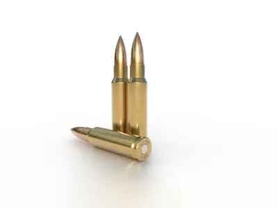30 Thompson Contender Ammo Low-poly 3D model