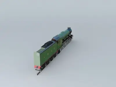 FLYING SCOTSMAN A3 Mc Alpine 1973 Textured Free 3D model