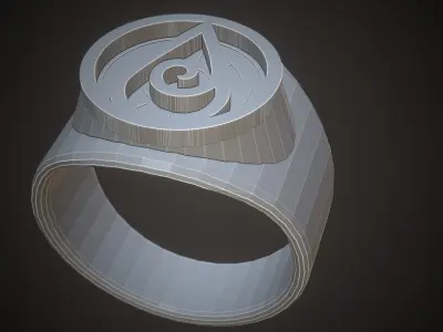 Lantern Corps Rings Free 3D print model
