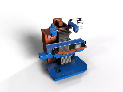 Industrial Machine 3D model 02 Low-poly 3D model