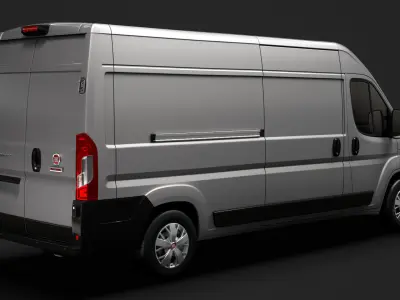 Fiat E-Ducato Van L3H2 2020 3D model