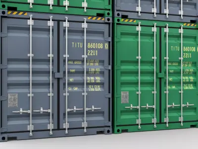 Shipping Containers TITAN 3D model