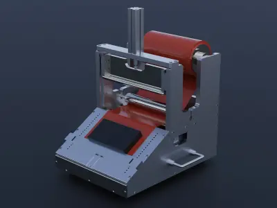 Automatic cutting packaging film clamp 3D model