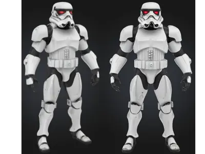 Elite Combat Trooper Low-poly 3D model