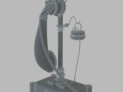 Antique phone 3D model