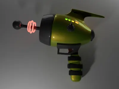 Blaster gun Scifi 3D model