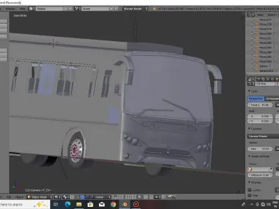 bus 3d model - vehicles Low-poly 3D model