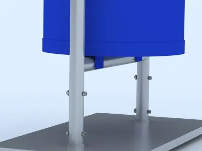 Park Trashcan 3D model