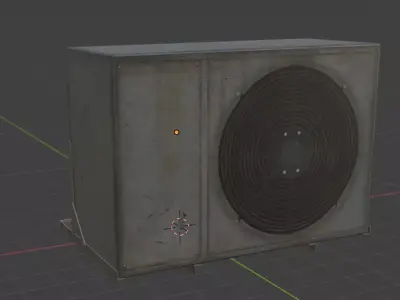 air conditioner  Low-poly 3D model