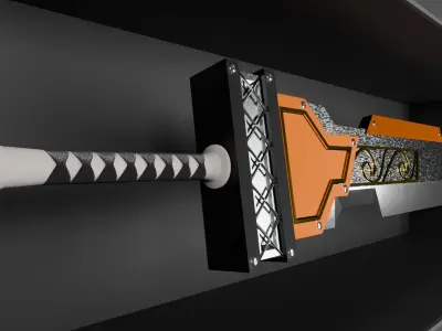 Upgraded Giant Sword Low-poly 3D model