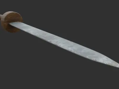 Roman Sword Free low-poly 3D model purchase