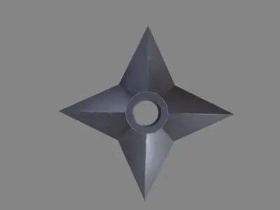 Shuriken Model diamond Low-poly 3D model