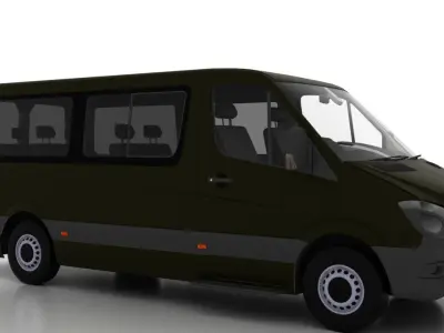 Mercedes Benz Sprinter L2H1 2015 Passenger UK 3D model