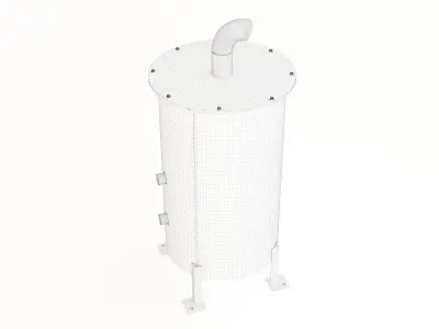 Boiler blowdown 3D model