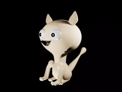 cat model Low-poly 3D model purchase