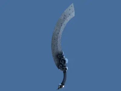 The Evil Cutter Melee Low-poly 3D model