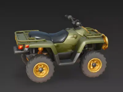 Vanguard-Sprint Rapid Response ATV 3D Model Low-poly 3D model