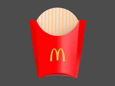  McDonalds French Fries Box 